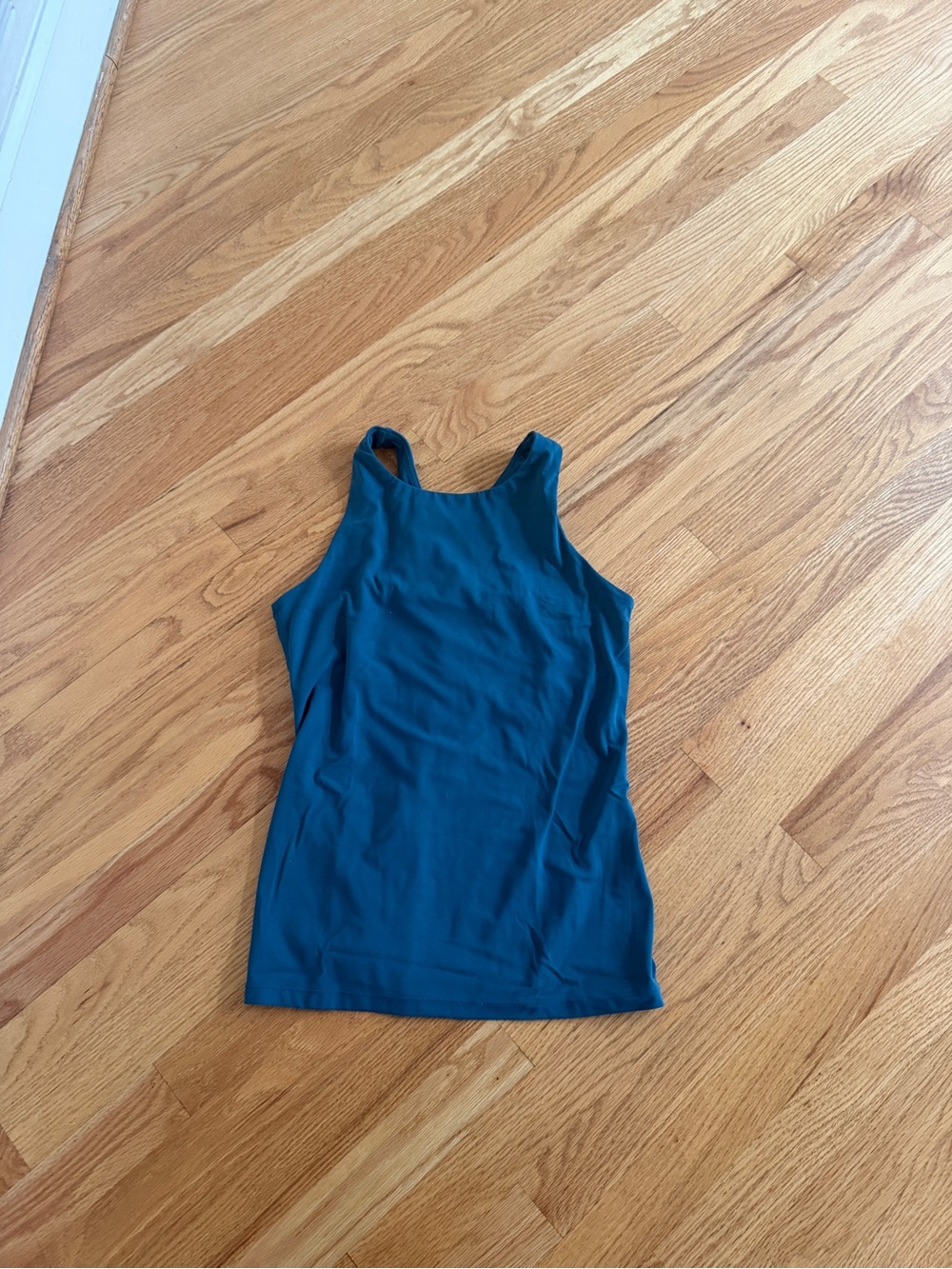 CRZ Yoga high neck halter tank top teal
